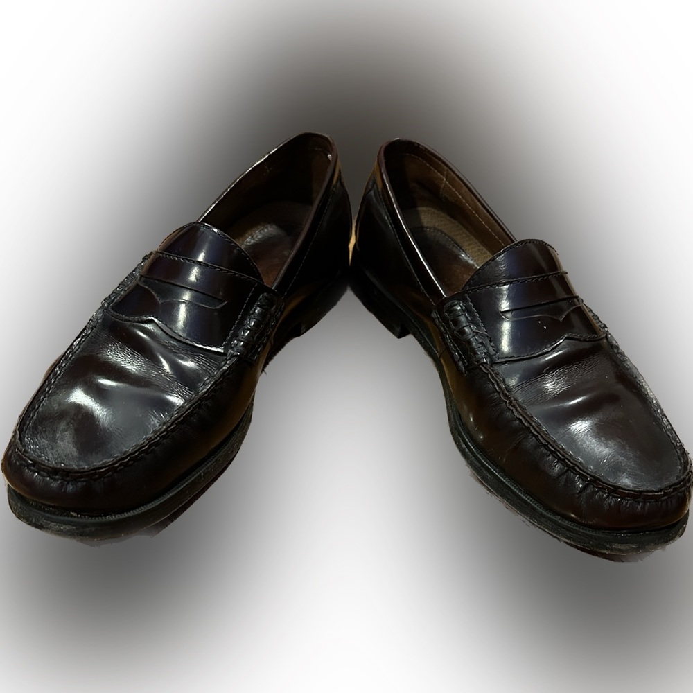 JOHNSTON & MURPHY Pannell Penny Loafers Burgundy size 10